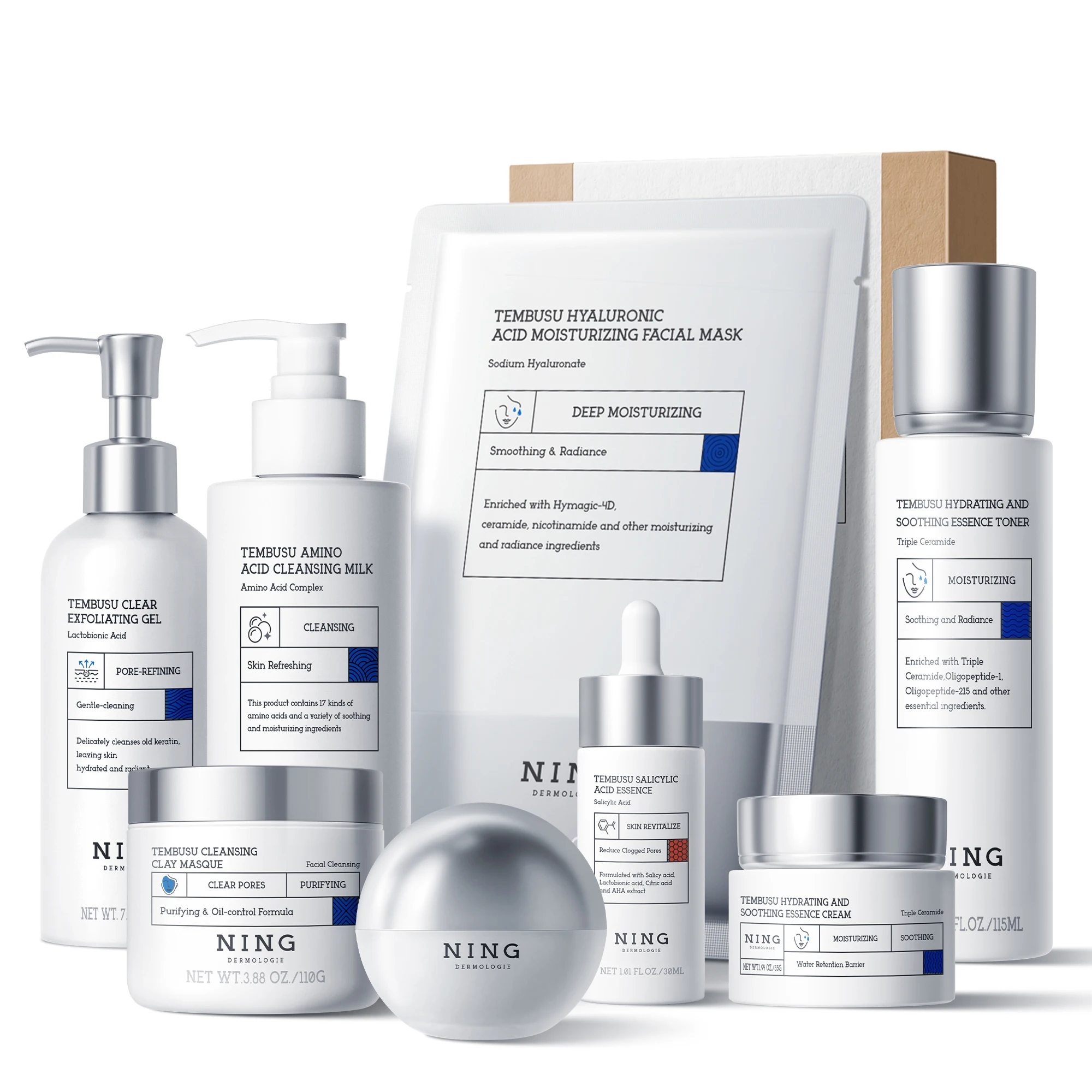 Tembusu Essence Skin Care Set  - огляд і ціна Skincare Salicylic Acid