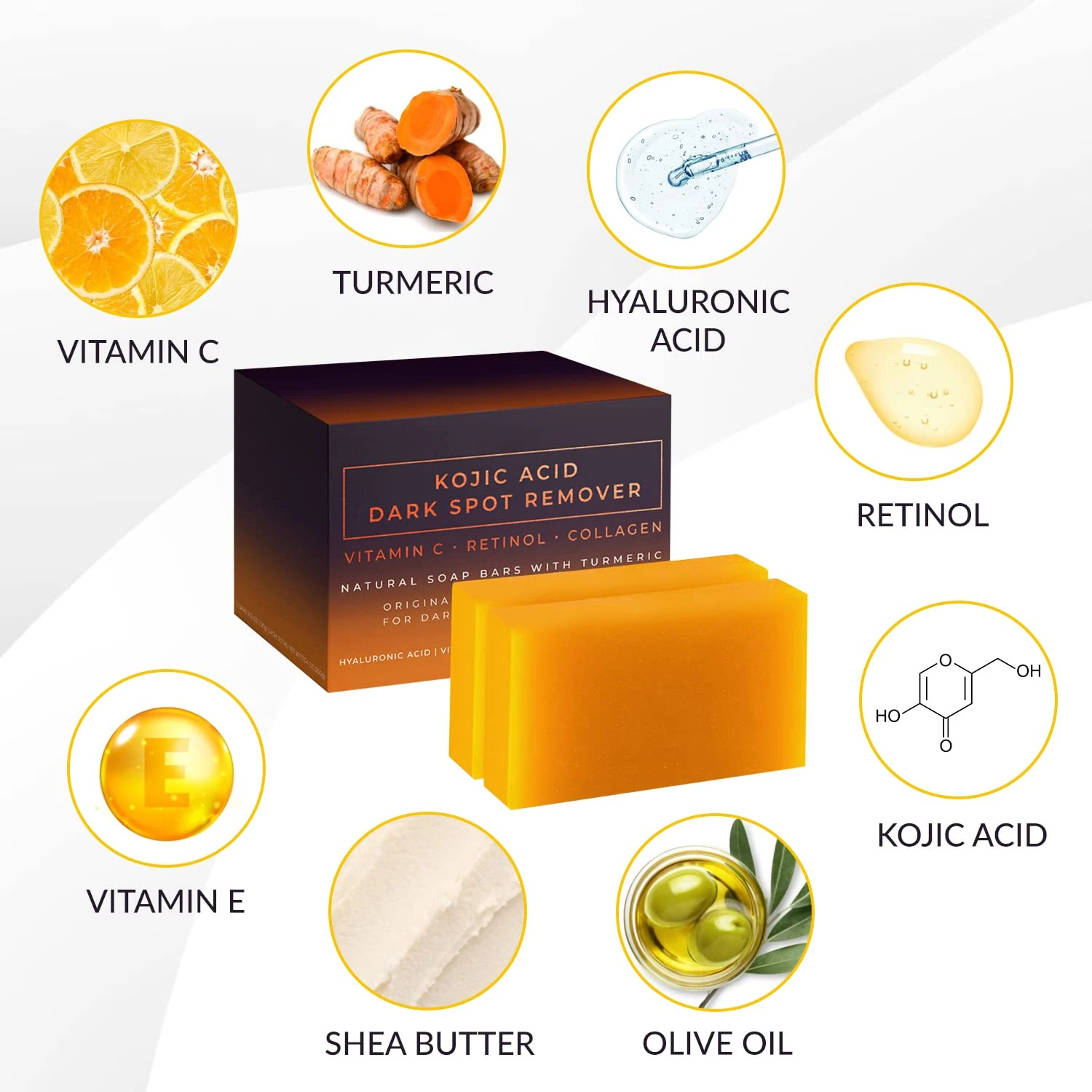Kojic Acid Dark Spot Remover W - огляд і ціна Kojic Acid Soap