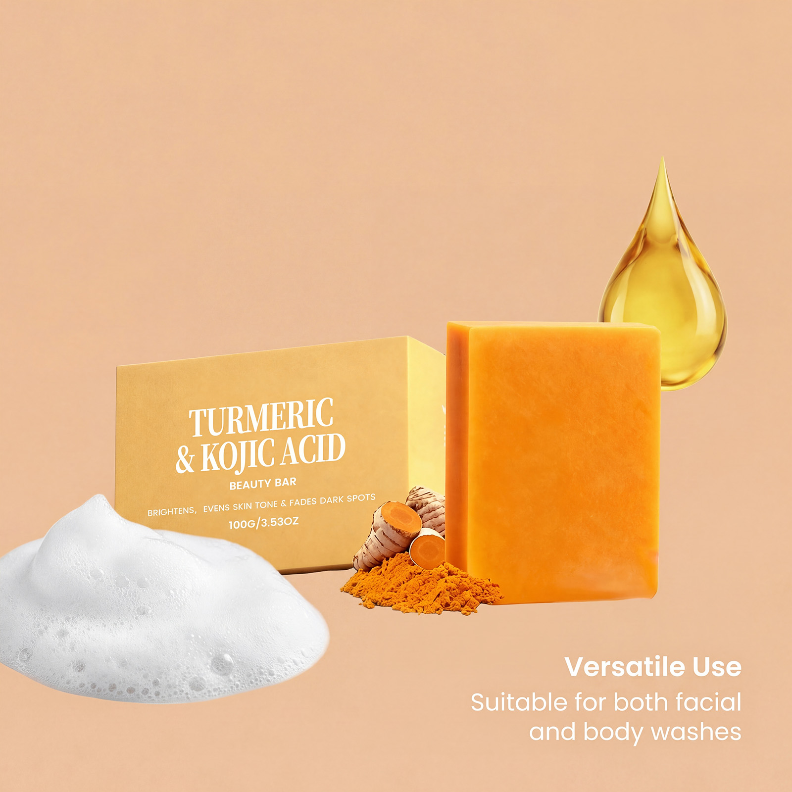 Turmeric Kojic Soap Exfoliatin - огляд і ціна Kojic Acid Soap