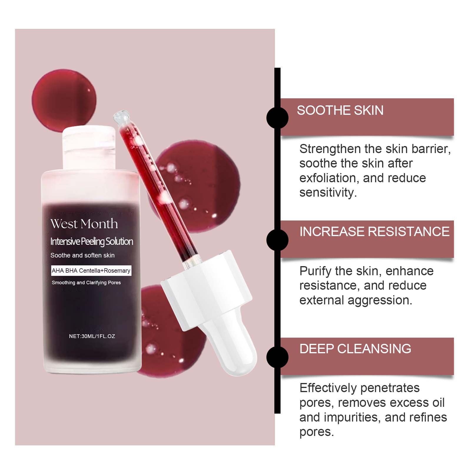 Peeling Face Serum Fruit Acid  - огляд і ціна Skincare Salicylic Acid